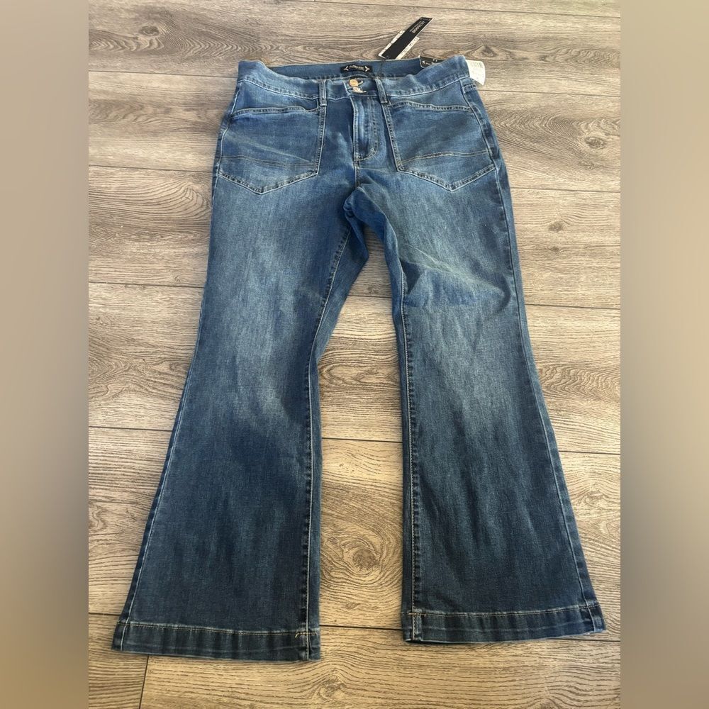 Nanette Lepore Belle high rise boot cut Blue Women's Jeans